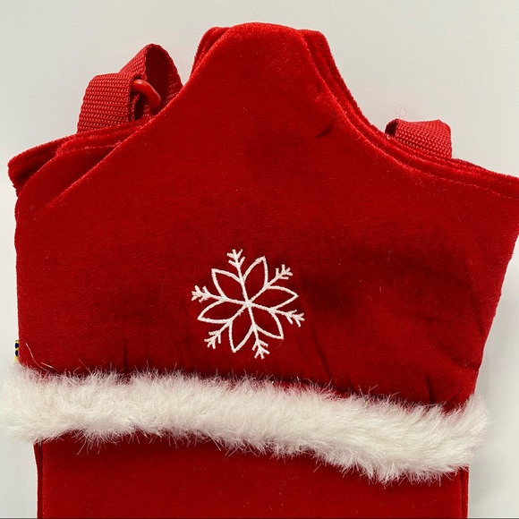 RETIRED Build a Bear Holiday Red Snowflake Carrier - Picture 2 of 12